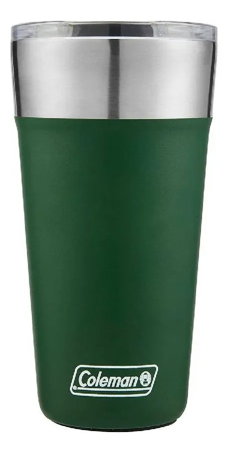 VASO TERMICO CON DESTAPADOR COLEMAN ® FRIO CALOR 600ML VERDE - 5