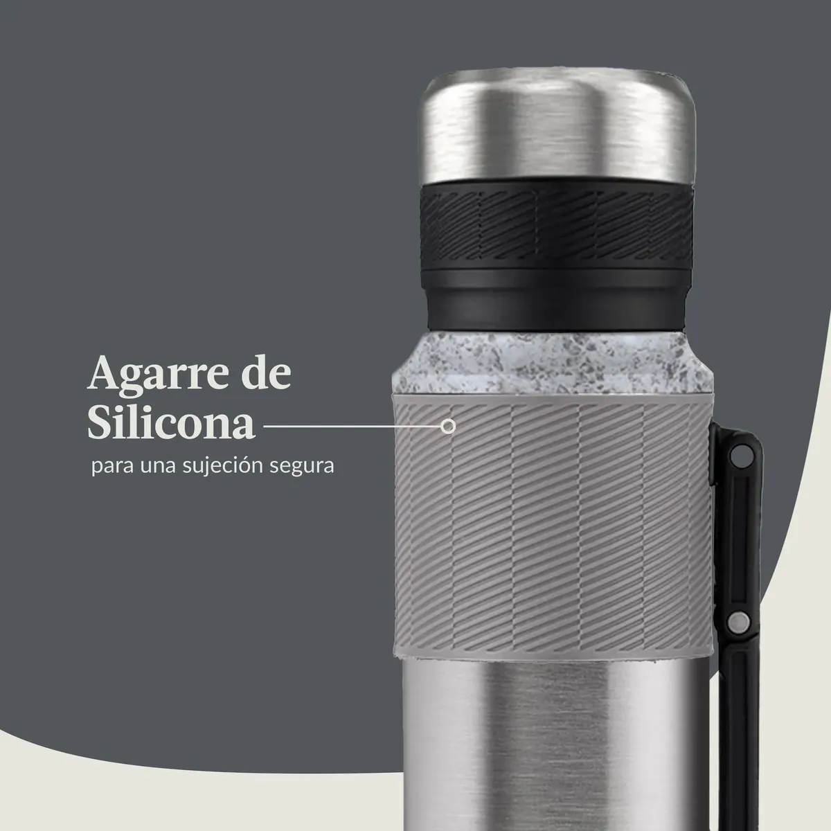 TERMO CONTIGO ACERO INOX 1182ML THERMALOCK PIZARRA MOTEADA - 3