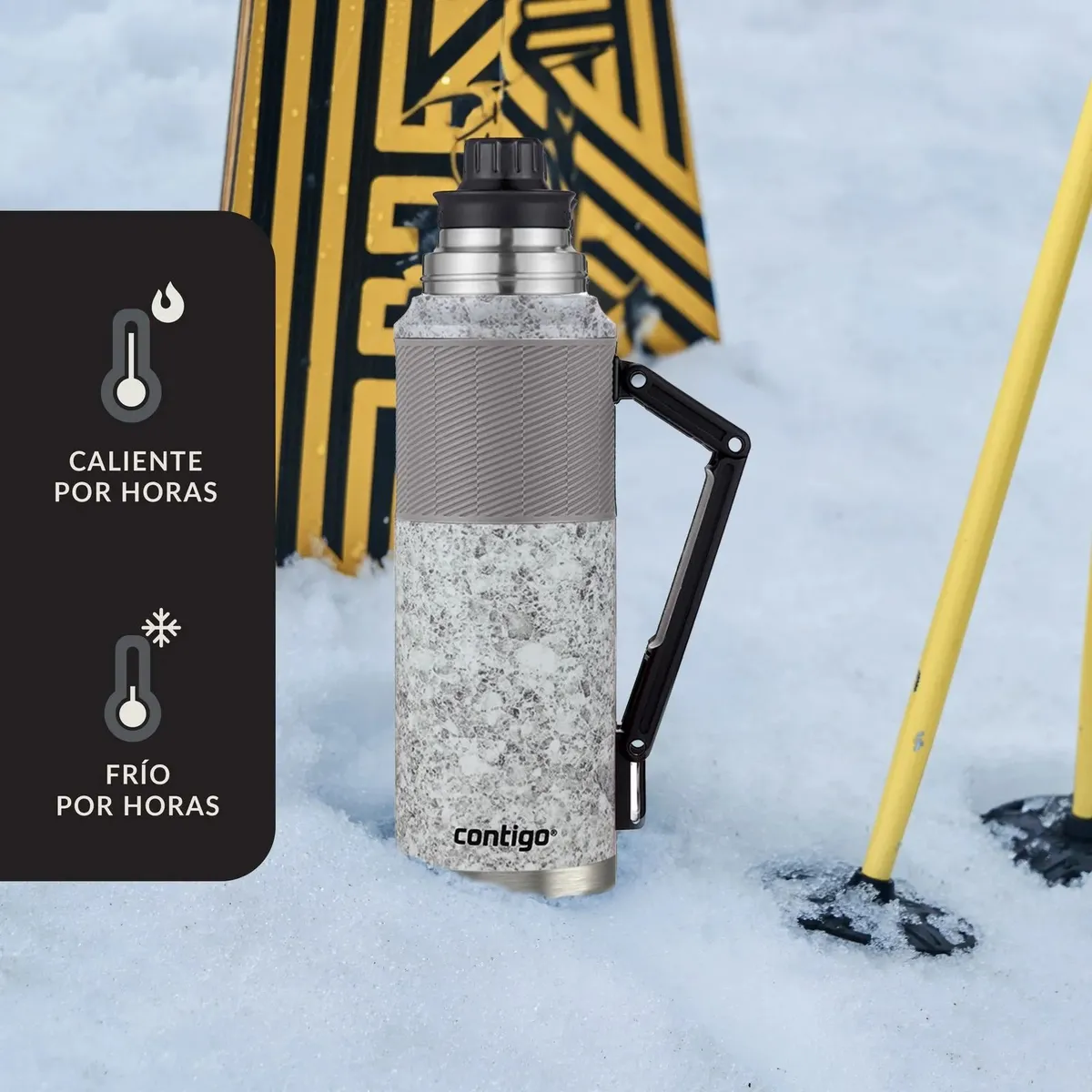 TERMO CONTIGO ACERO INOX 1182ML THERMALOCK PIZARRA MOTEADA - 5