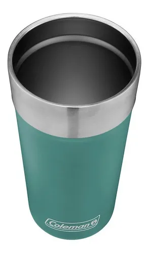 VASO TÉRMICO COLEMAN 600ML CON DESTAPADOR - NOMBRE DEL DISEÑO SEAFOAM COLOR VERDE - 3