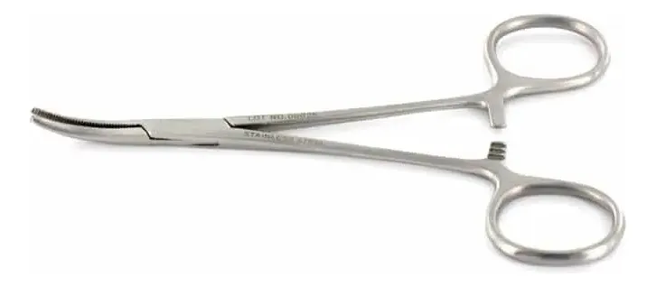 PINZA CURVA QUIRURGICA TIPO MOSQUITO 14 CM ACERO QUIRURGICO - 1