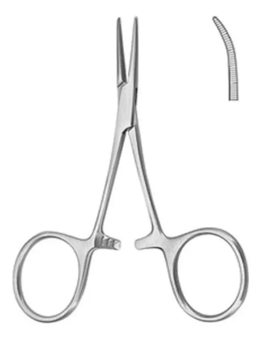 PINZA CURVA QUIRURGICA TIPO MOSQUITO 14 CM ACERO QUIRURGICO - 3