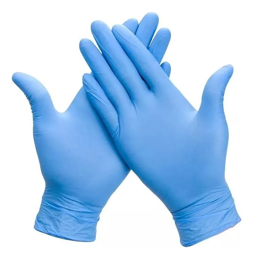 GUANTES NITRILO AZUL CLEANCARRIER TALLA M CAJA X 100 UNI - 4