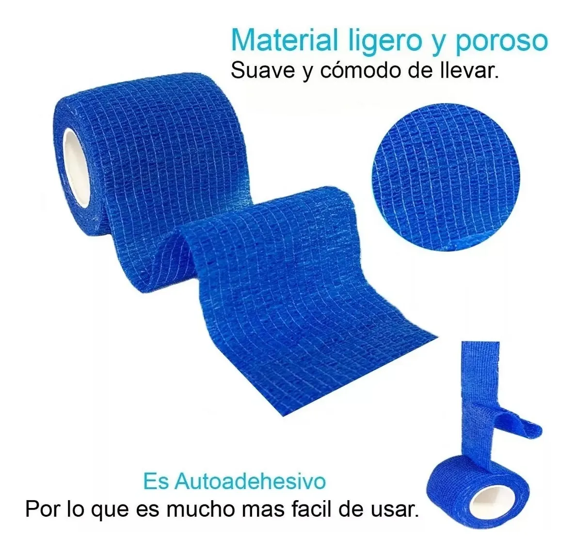 PACK X 2 VENDA COBAN CINTA PARA VENDAJE COHESIVA 10CM X4,5M - 5