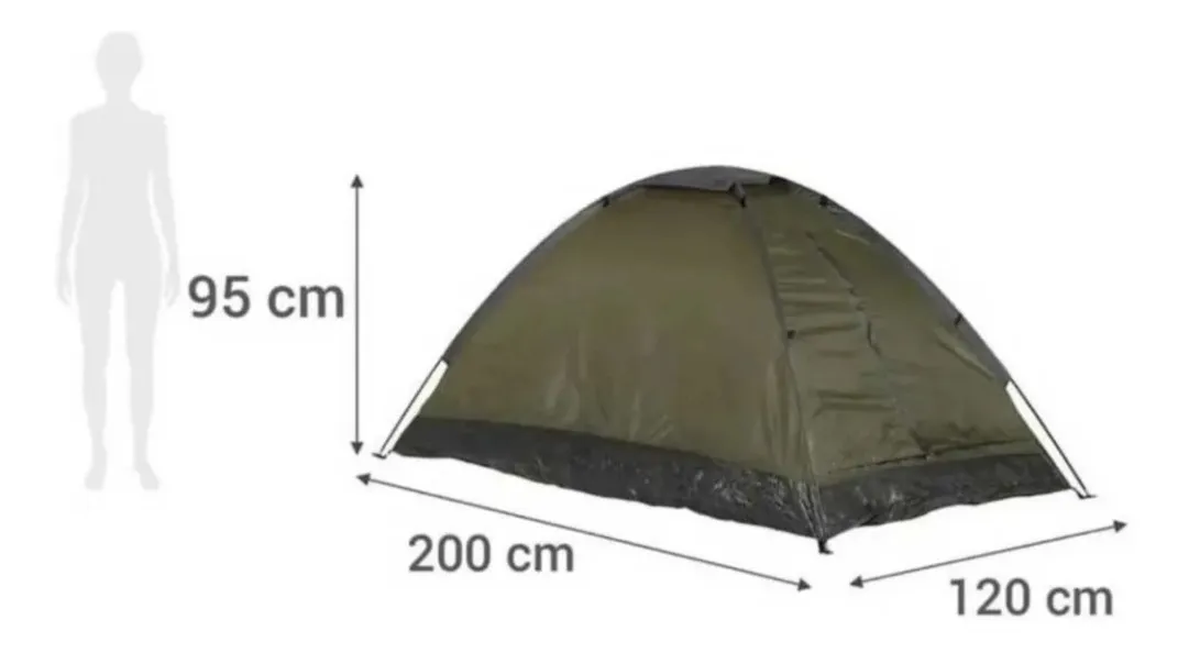 CARPA DOMO 2 PERSONAS KLIMBER CAMPANA IGLÚ DOME CAMPING - 5