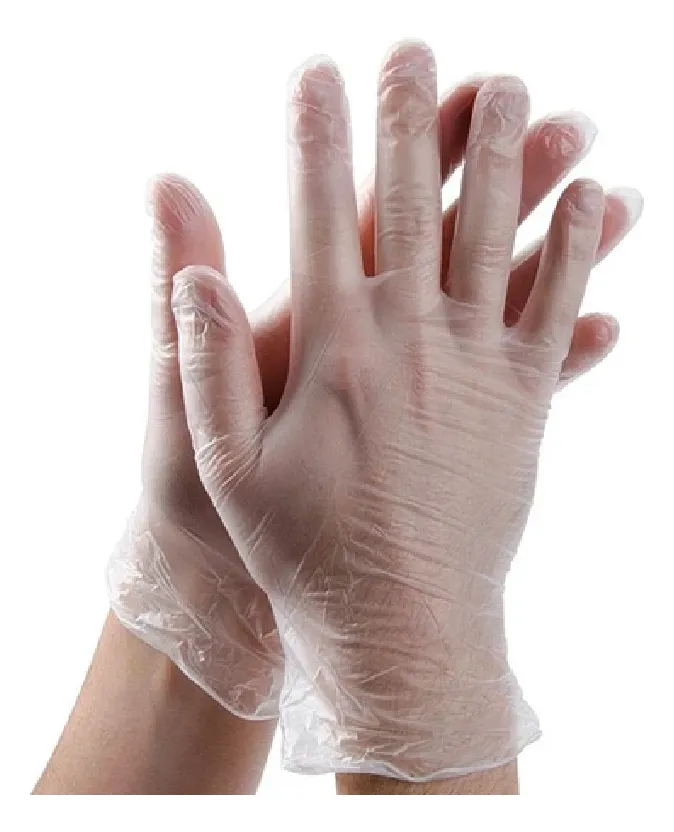 GUANTES VINILO TRANSPARENTE CLEANCARRIER TALLA S CAJA X100 - 4