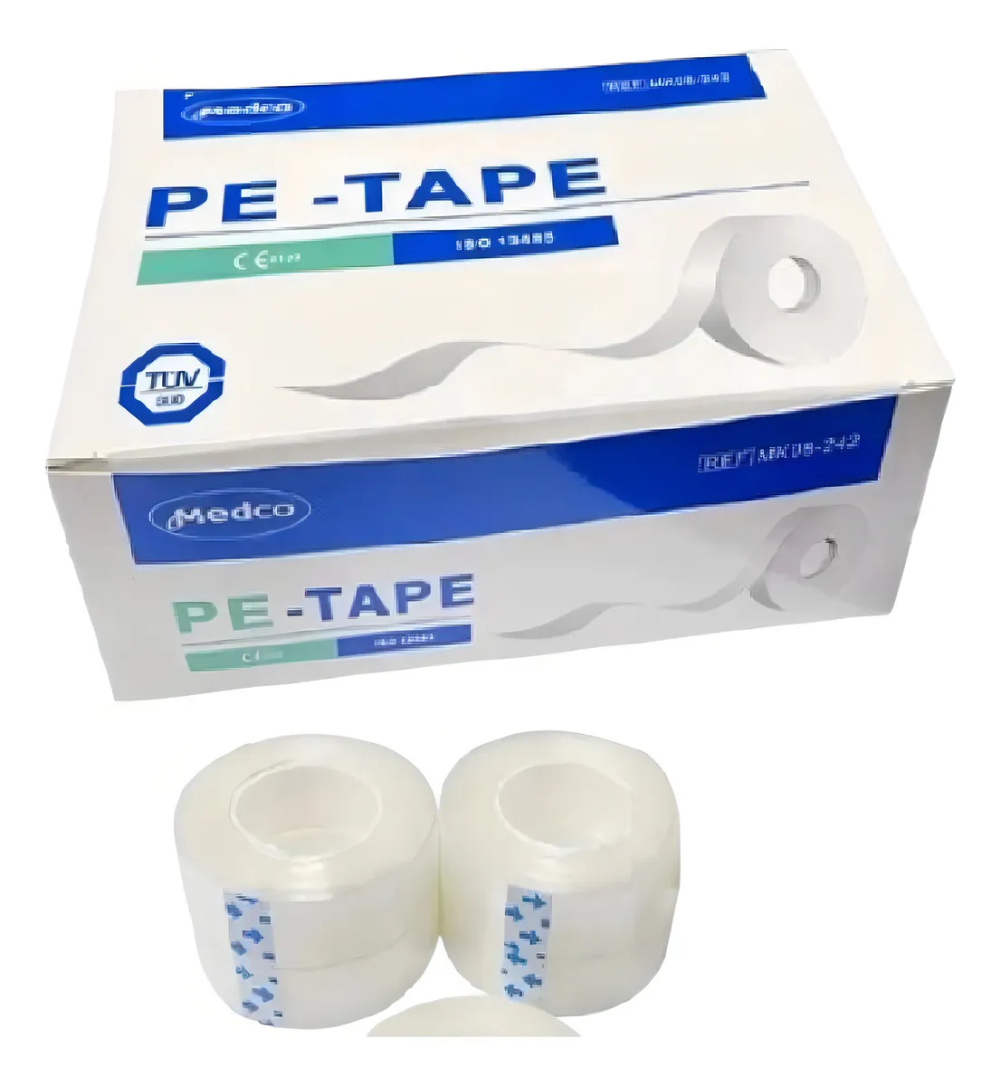 TELA ADHESIVA 5X5 TRANSPORE MICROPOROSA X 6 UNIDADES COLOR TRANSPARENTE - 1