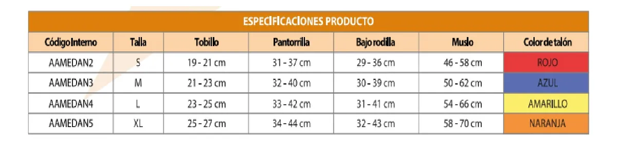 MEDIAS ANTIEMBOLICAS TALLA XL CRANBERRY TROMBOSIS VENOSA - 2