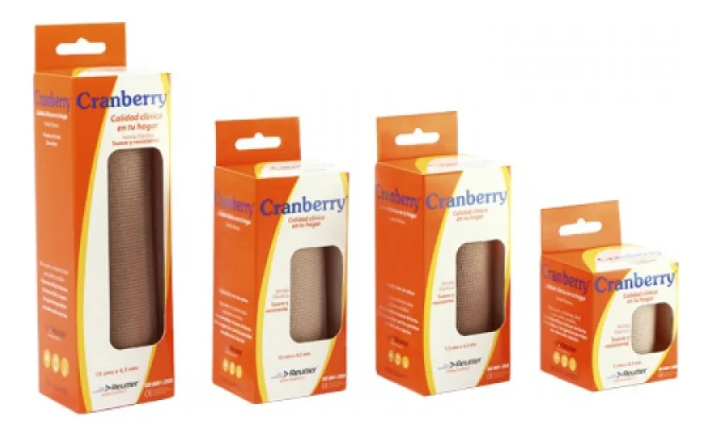 VENDA ELÁSTICA 10 CM X 4,5 MTS CRANBERRY SUAVE Y RESISTENTE - 1