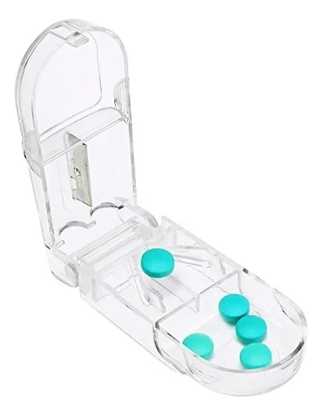 CORTADOR DE PASTILLA TRANSPARENTE PASTILLERO DIVISOR - 1