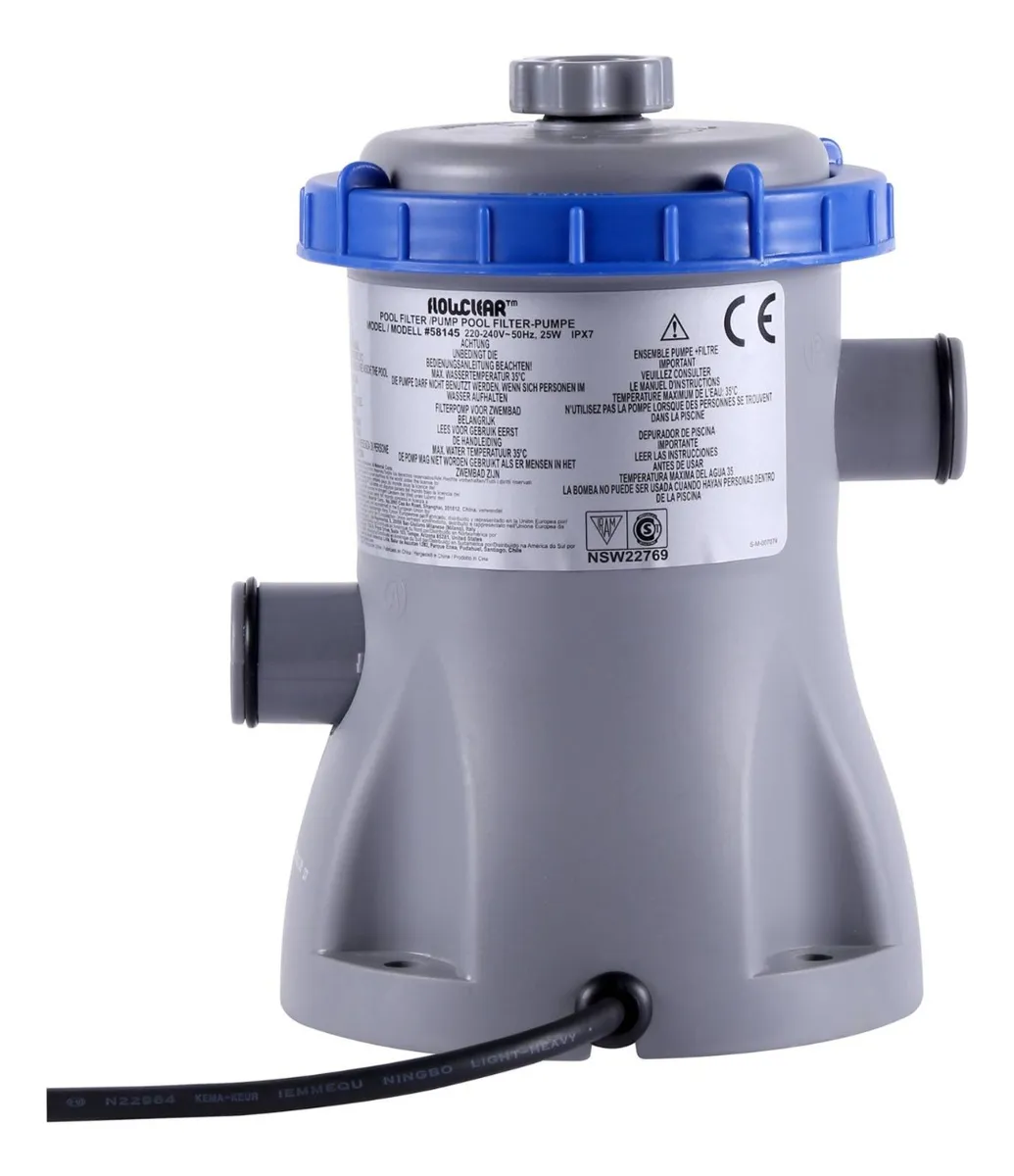 BOMBA DE FILTRO FLOWCLEAR 1.249 LITROS/HORA, BESTWAY 58381 - 3