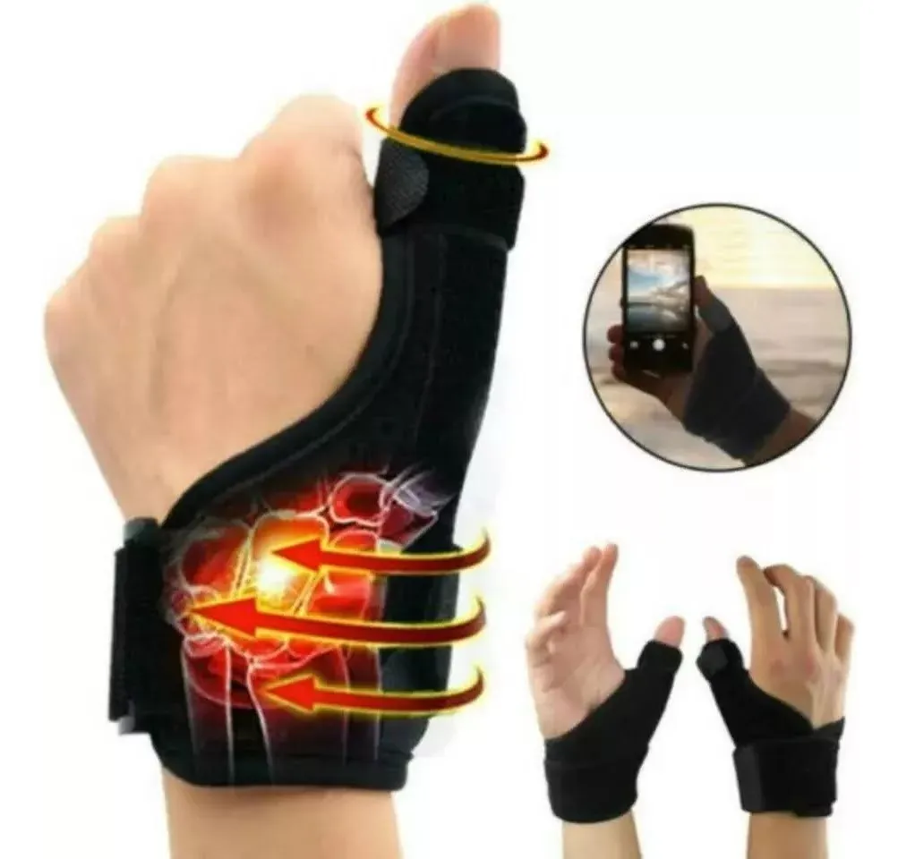 MUÑEQUERA CON INMOVILIZADOR DE DEDO PULGAR SOPORTE FERULA - 1