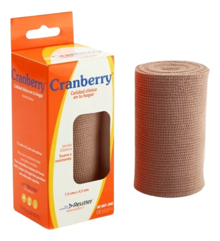 VENDA ELÁSTICA 7,5CMX4,5 MTS CRANBERRY - 1