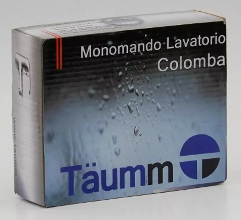 LLAVE MONOMANDO LAVATORIO LAVAMANOS COLOMBA TAUMM COMPLETO - 4