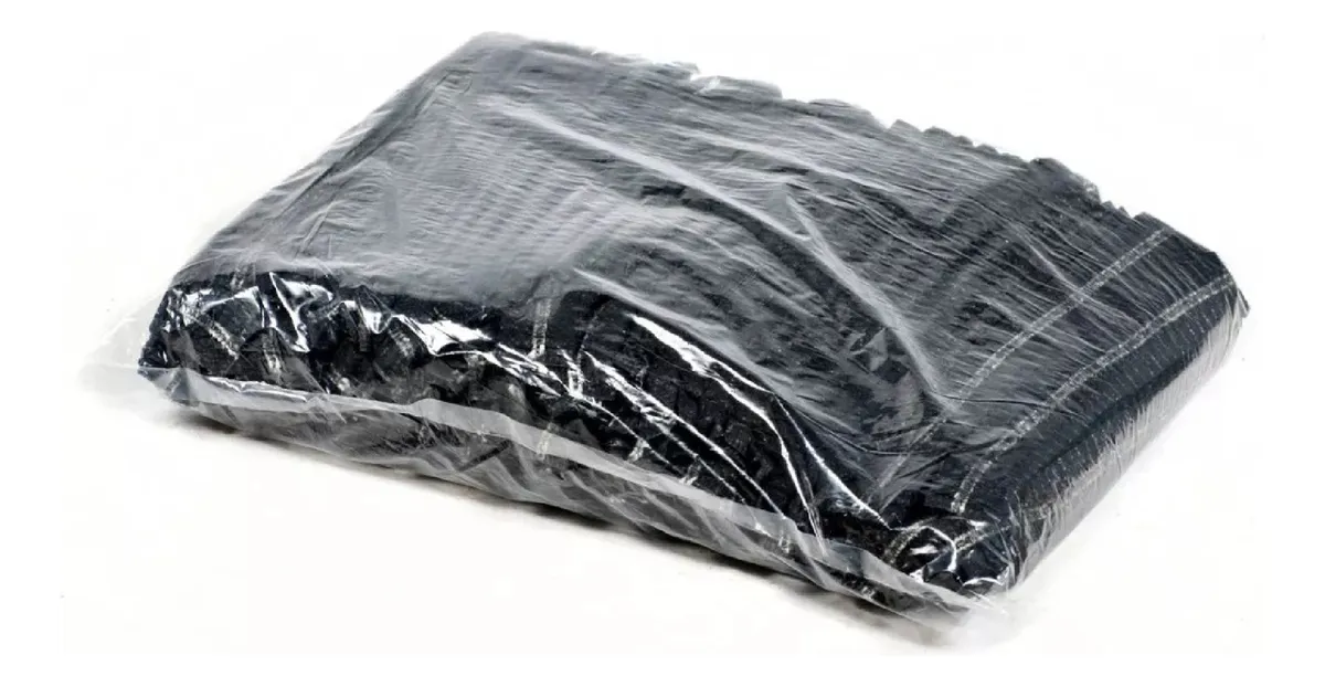 COFIA NEGRO GORRO CLIP DOBLE ELASTICO DESECHABLE 100 UNI - 3
