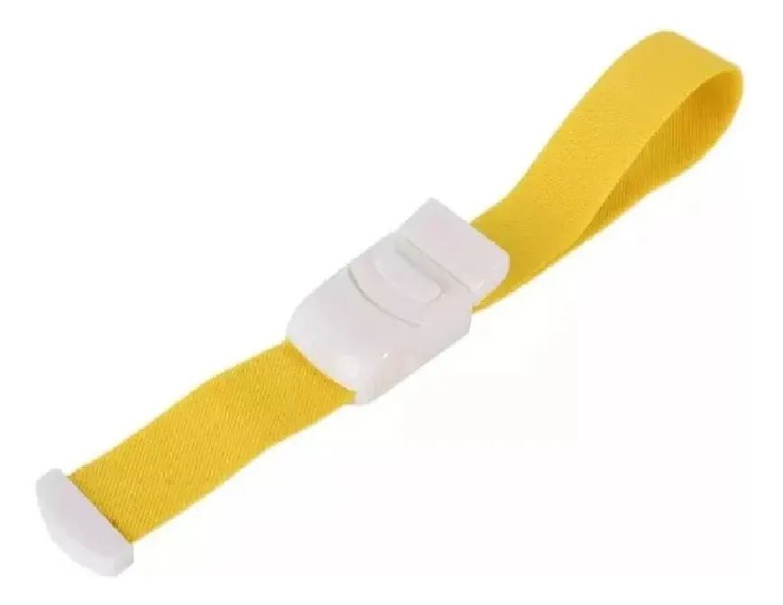 TORNIQUETE LIGADURA ELASTICO CON HEBILLA AMARILLO 12 UNIDS - 4