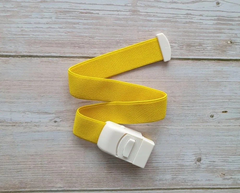TORNIQUETE LIGADURA ELASTICO CON HEBILLA AMARILLO 12 UNIDS - 5