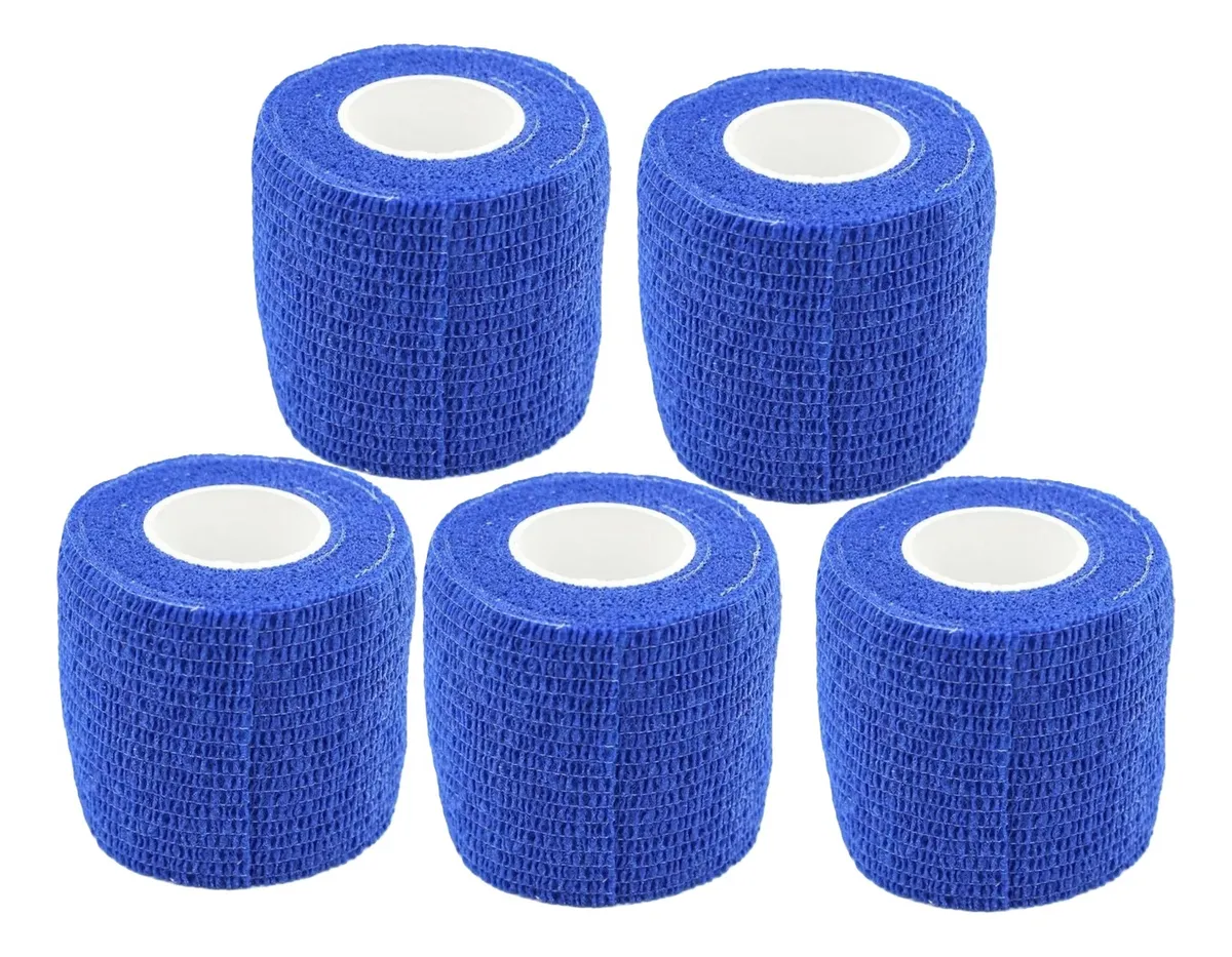 PACK X 5 CINTA PARA VENDAJE VENDA COBAN DEPORTE 7,5CM X4,5M - 1