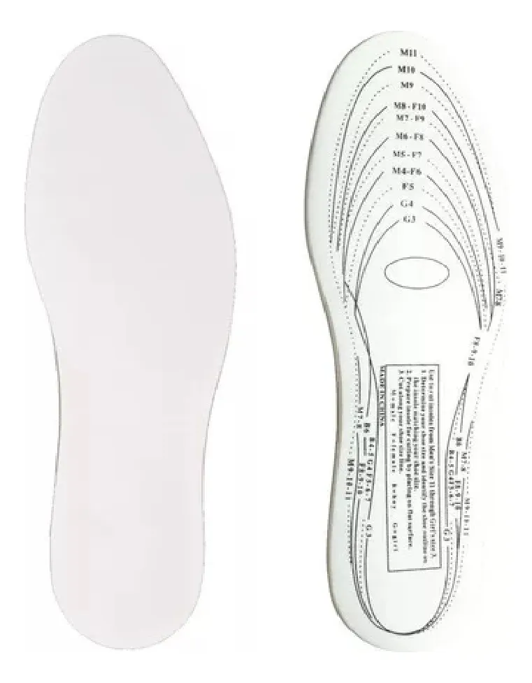 PACK X2 PLANTILLA ESPUMA MEMORY FOAM MEMORIA TALLA 35-46 - 4