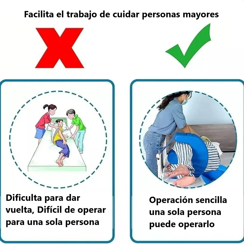 COJIN ORTOPEDICO EN U MOVER GIRAR PACIENTES O ADULTO MAYOR - 4