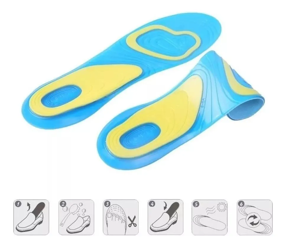 PLANTILLAS SILICONA Y GEL COMODIDAD MUJER TALLA DE 36 A 42 - 2