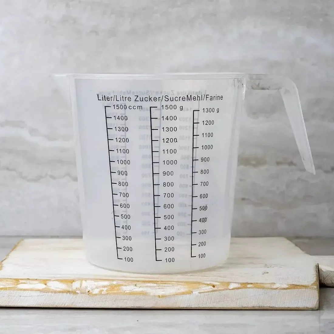 JARRA MEDIDORA 1.5 LITROS COCINA PASTELERÍA PLASTICA - 3