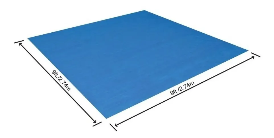 PISO PROTECTOR PILETA BESTWAY 274 X 274 PARA FAST SET COLOR AZUL - 3