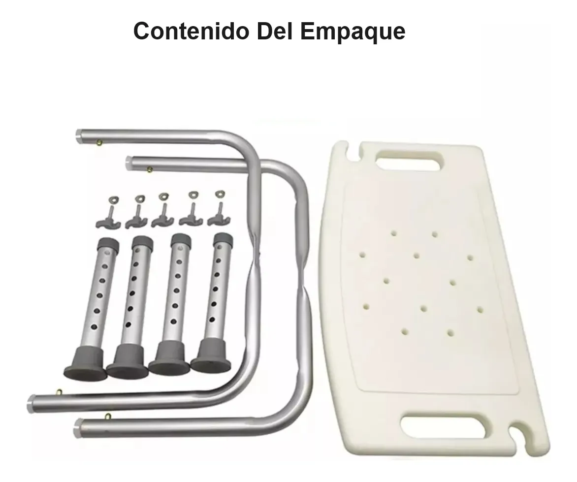 SILLA ASIENTO DUCHA SEGURIDAD PISO BAÑO REGULABLE TAUMM - 5