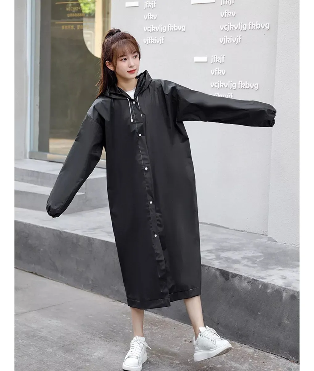CAPA PONCHO IMPERMEABLE LLUVIA UNISEX ADULTO UNIDAD NEGRO - 5