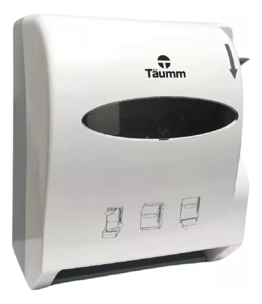 DISPENSADOR DE PAPEL INDUSTRIAL CON PALANCA TAUMM - 1