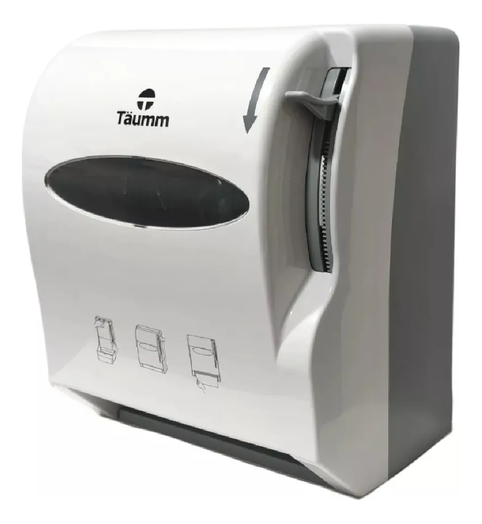 DISPENSADOR DE PAPEL INDUSTRIAL CON PALANCA TAUMM - 3