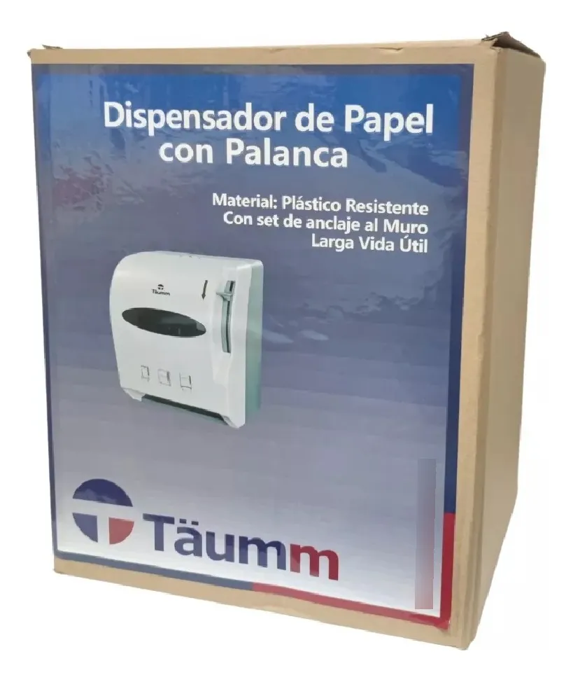 DISPENSADOR DE PAPEL INDUSTRIAL CON PALANCA TAUMM - 5