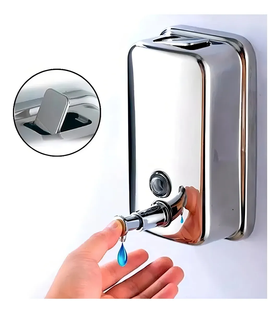 DISPENSADOR DE JABÓN ACERO INOXIDABLE 800ML - 4