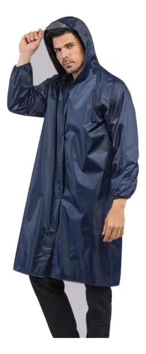 PONCHO LLUVIA LARGO CAPA PARA LA LLUVIA AGUA CHUBASQUERO PVC - 4