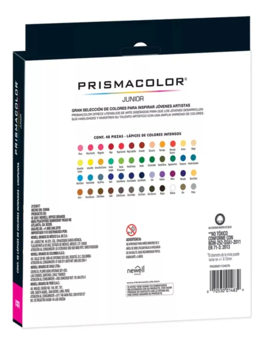 LÁPICES COLORES PRISMACOLOR SET 48 PIEZAS PASTEL Y METALICOS - 2