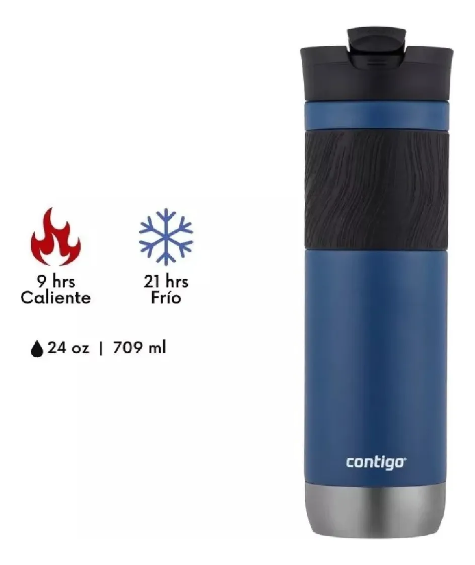 VASO TÉRMICO CONTIGO MUG BAYRON 2.0 BLUE CORN 709ML AZUL - 4