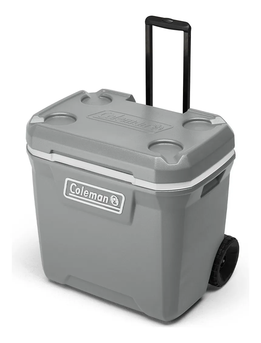 COOLER COLEMAN ROCK GRIS CON RUEDAS 62 LITROS 65QT - 1