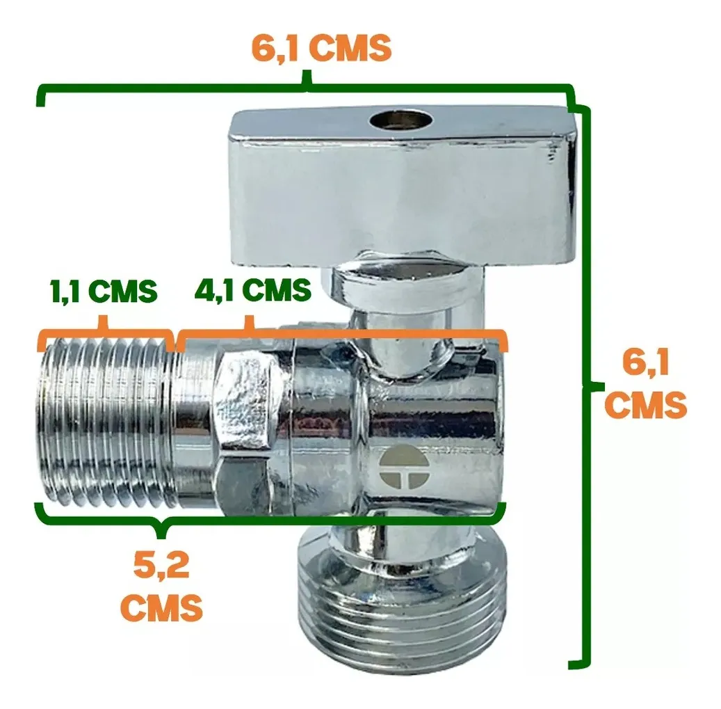 LLAVE ANGULAR LAVADORA LAVADERO 1/2 HE X 3/4 HE TAUMM - 3