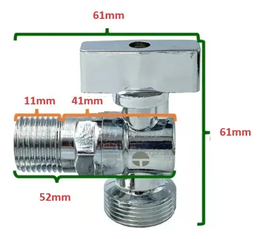 LLAVE ANGULAR LAVADORA LAVADERO TAUMM - 2