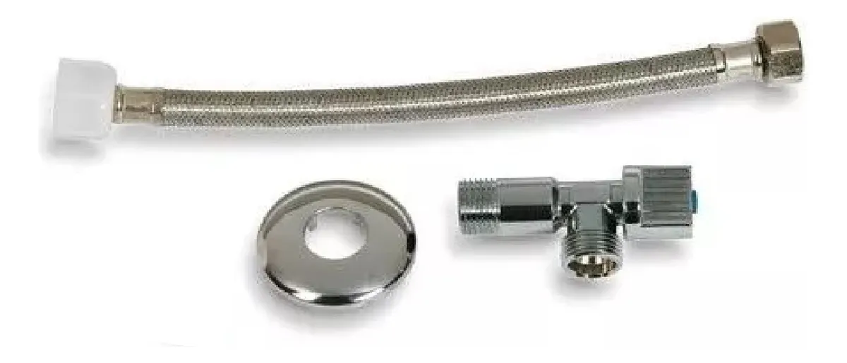 KIT FLEXIBLE 25 CM CON LLAVE ANGULAR 1/2 * 15/16 TAUMM - 4