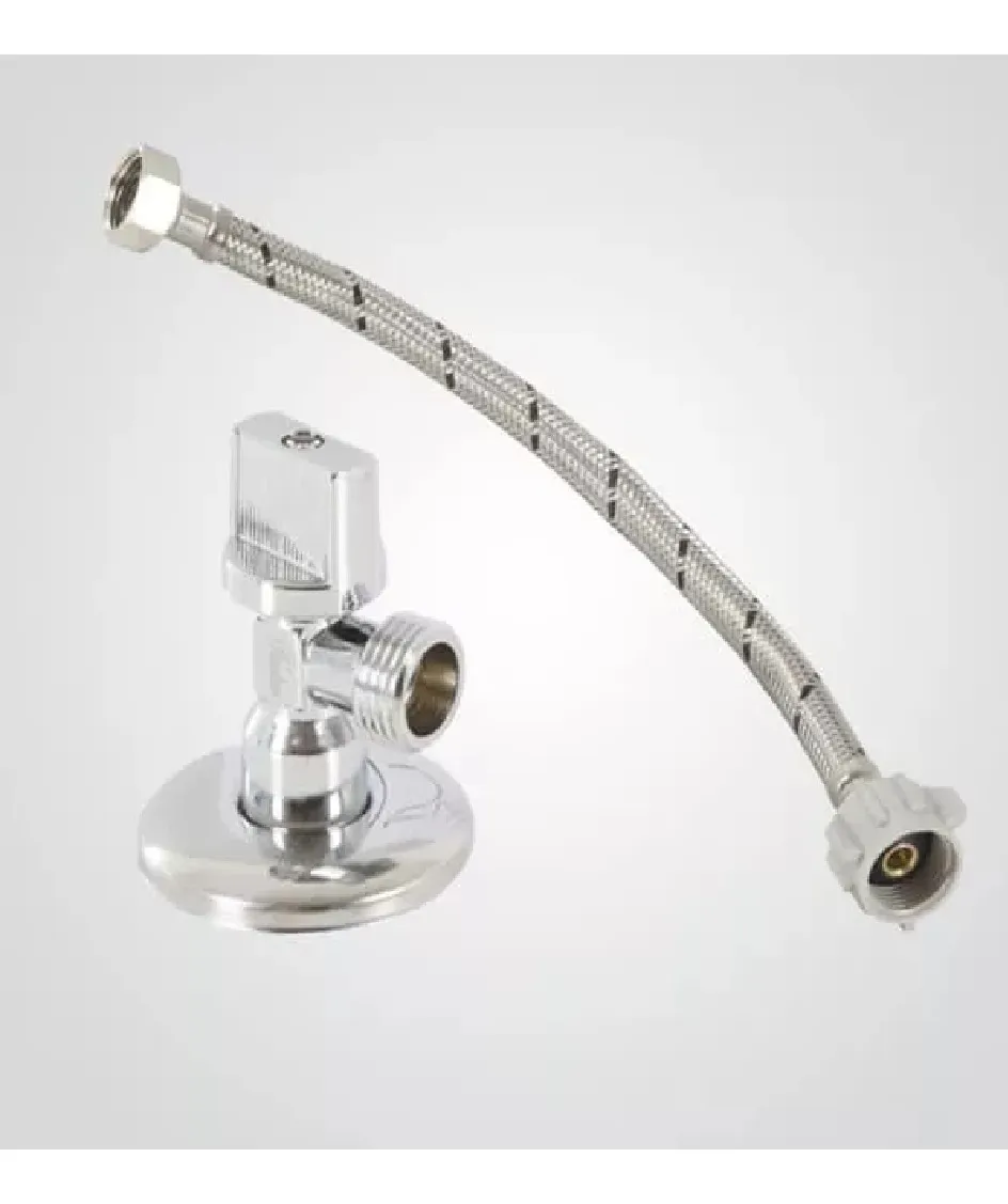 KIT FLEXIBLE 25 CM CON LLAVE ANGULAR 1/2 * 15/16 TAUMM - 5