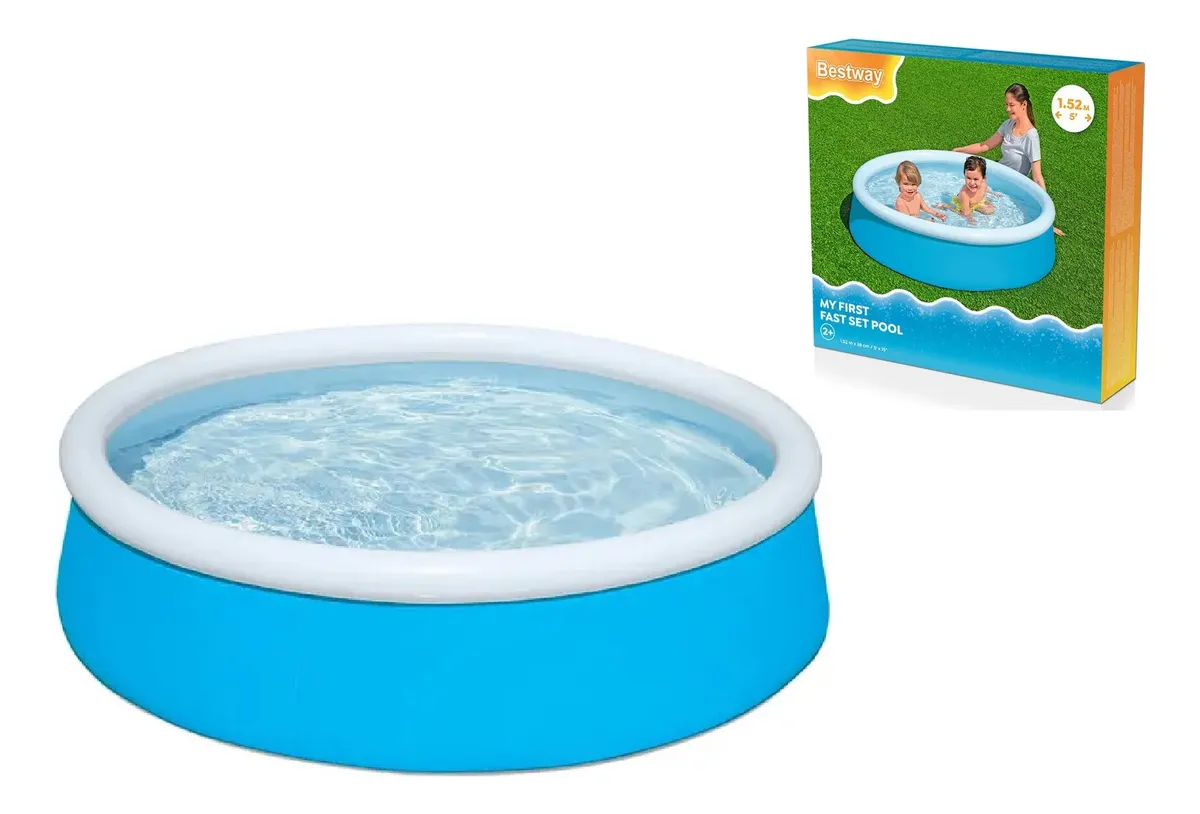 PISCINA INFLABLE BESTWAY 477 L 38X152X152 CM - 1