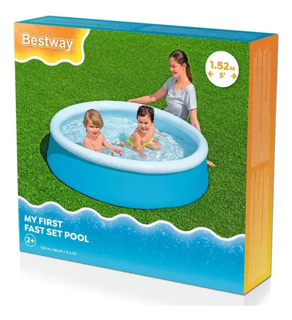 PISCINA INFLABLE BESTWAY 477 L 38X152X152 CM - 5