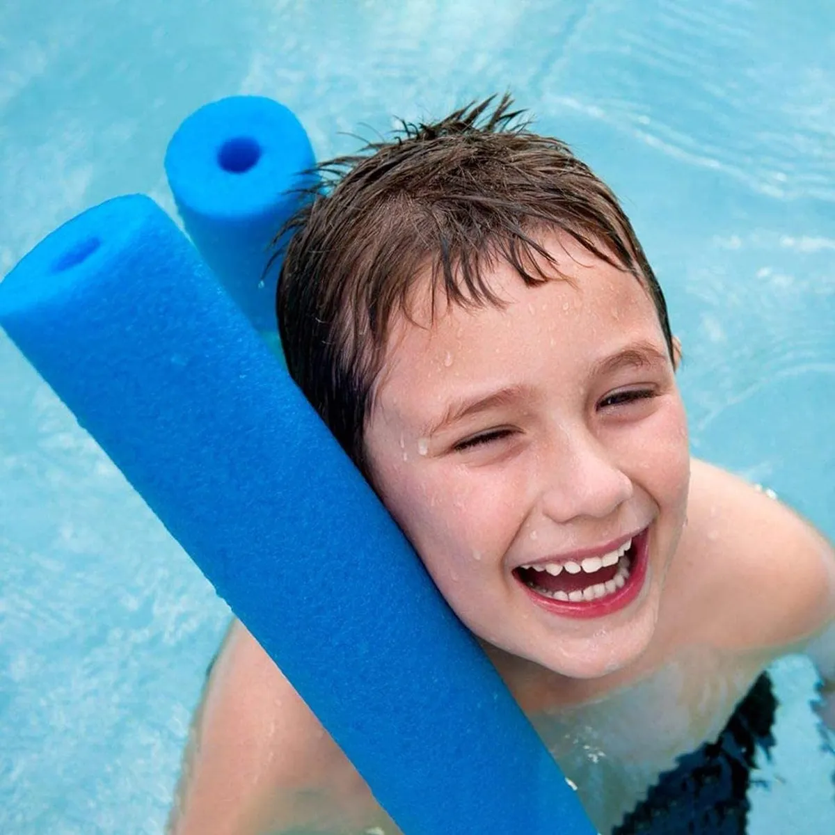 FIDEOS FLOTADORES DE ESPUMA TUBO IDEAL PARA PISCINA COLORES COLOR AZUL - 3