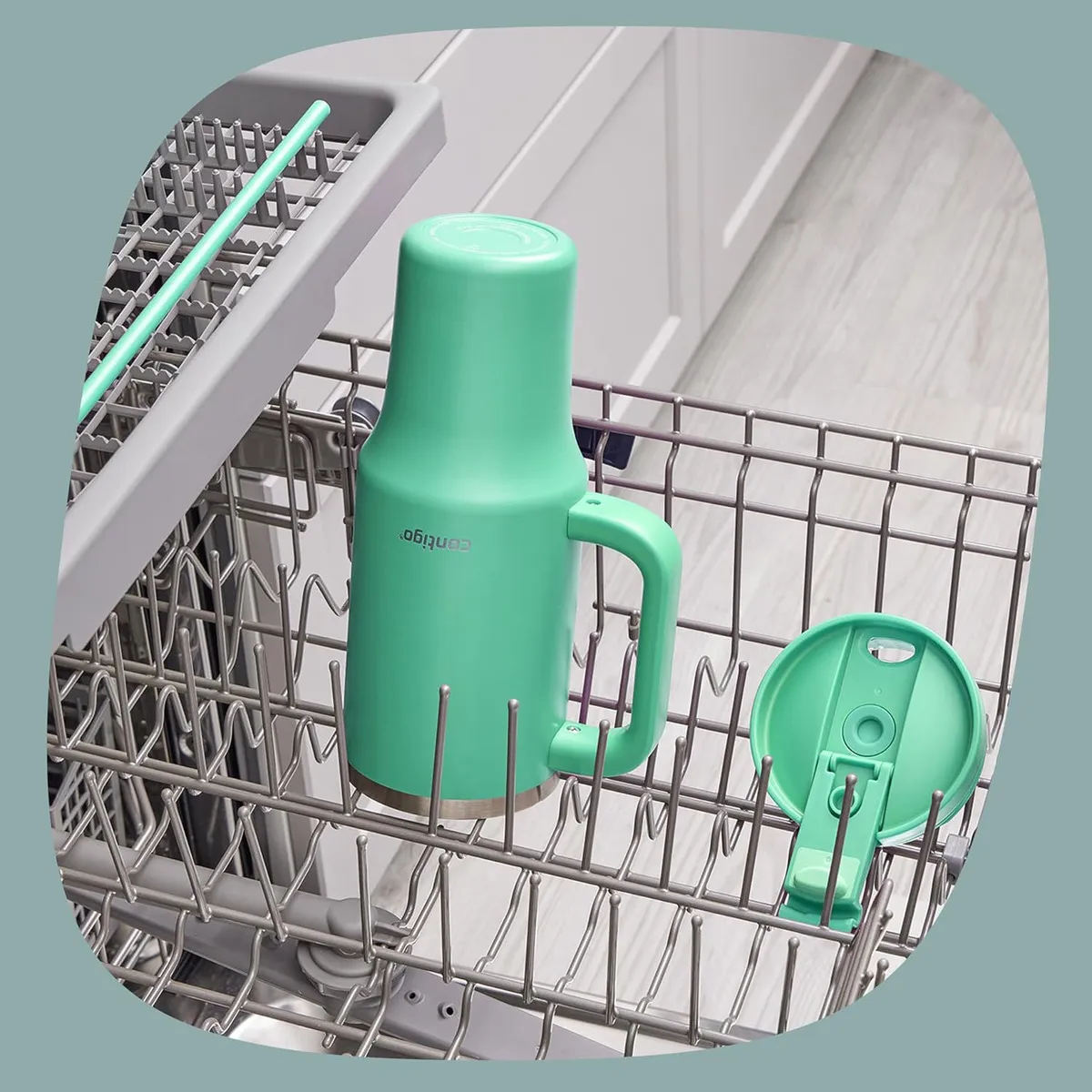BOTELLA CONTIGO TÉRMICA STREETVILLE 1180ML REEF COLOR VERDE CLARO - 3