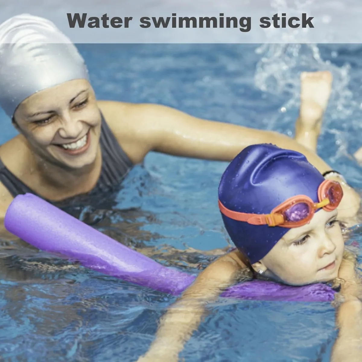 FIDEOS FLOTADORES DE ESPUMA PARA PISCINA PACK X 10 VIOLETA - 4