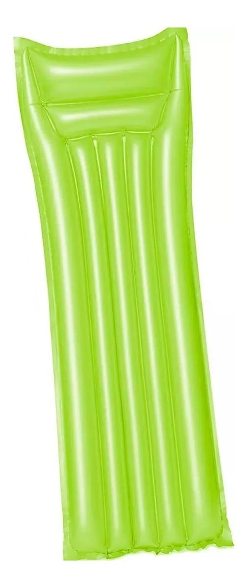 COLCHONETA INFLABLE BESTWAY CLASICA 183 X 69 CM COLOR VERDE - 1