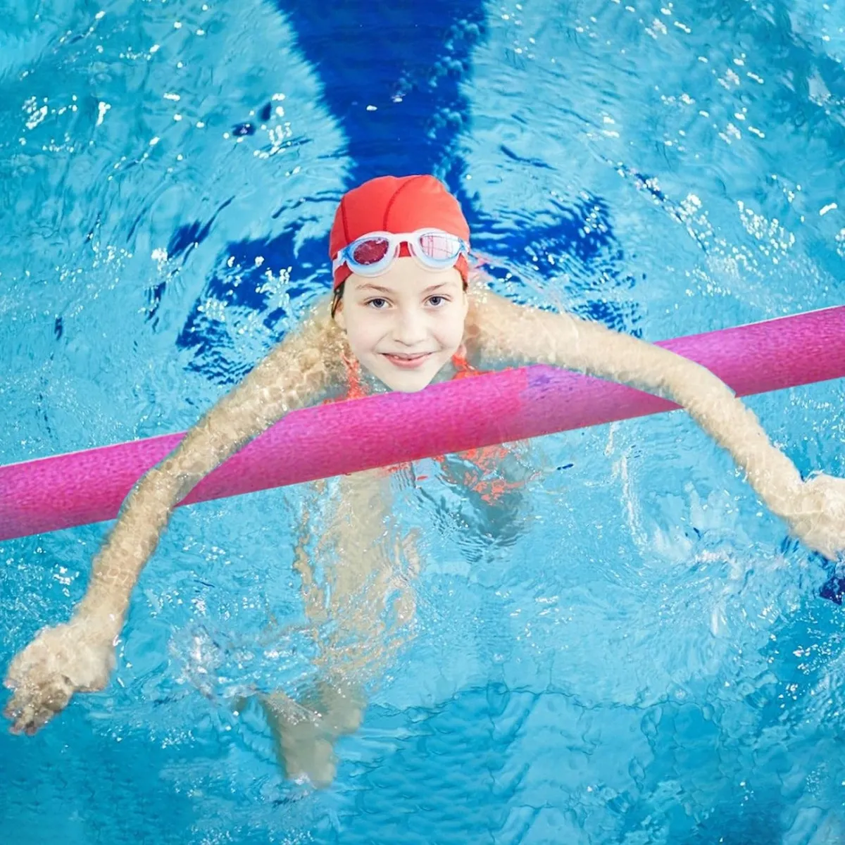 FIDEOS FLOTADORES DE ESPUMA TUBO IDEAL PARA PISCINA COLORES COLOR ROSA - 4
