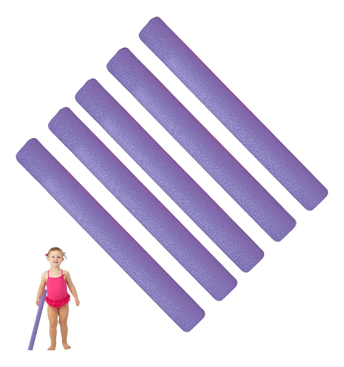 FIDEOS FLOTADORES DE ESPUMA PARA PISCINA PACK X 5 VIOLETA - 1