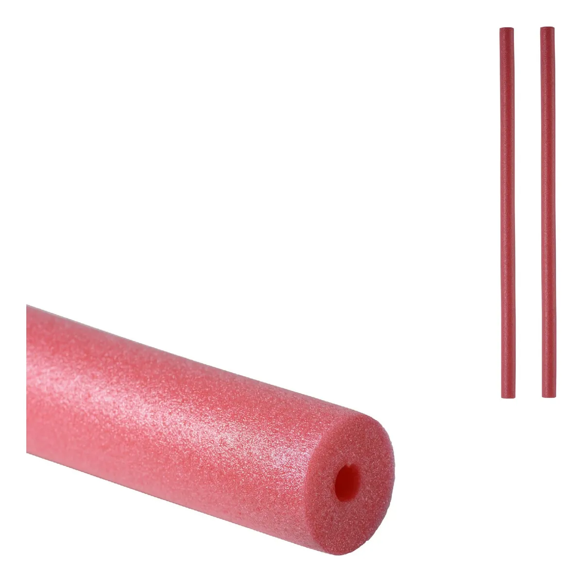 FIDEOS FLOTADORES DE ESPUMA TUBO PISCINA PACK X 2 ROJO - 1
